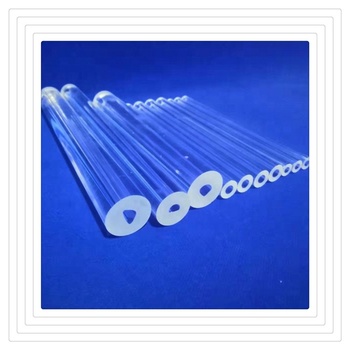 Transparent Silica Pipes Polished Fused Glass Quartz Tube
