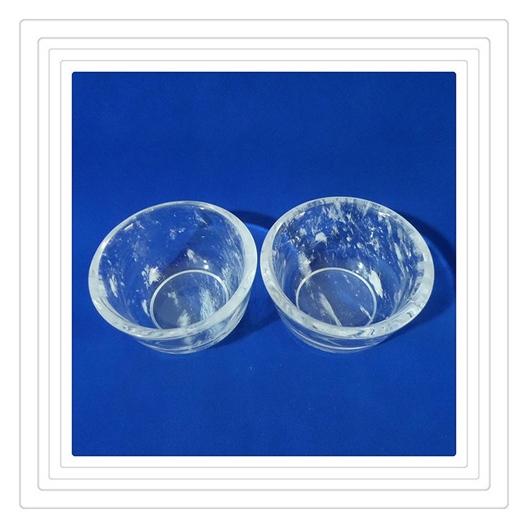 High Temperature Resistant Quartz Glass Circular Silica Custom Size Cutlery Use