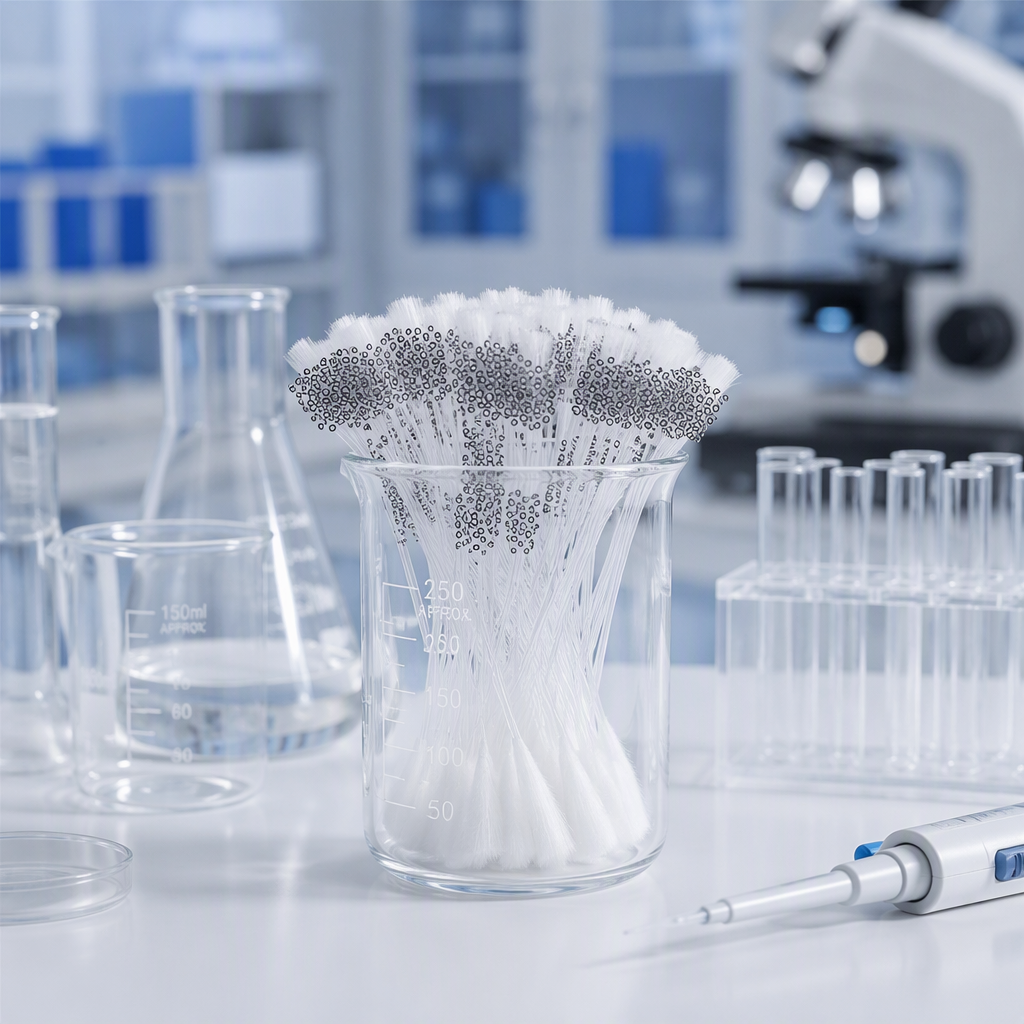 Custom Size Translucent Capillary Quartz Tube Polished Twin Pipe Ozone Free Chemical Industry
