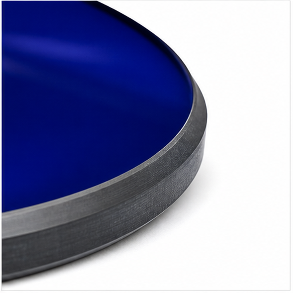 Optical Cobalt Blue Glass Disc Circular Filter Furnace Sight Glass Window