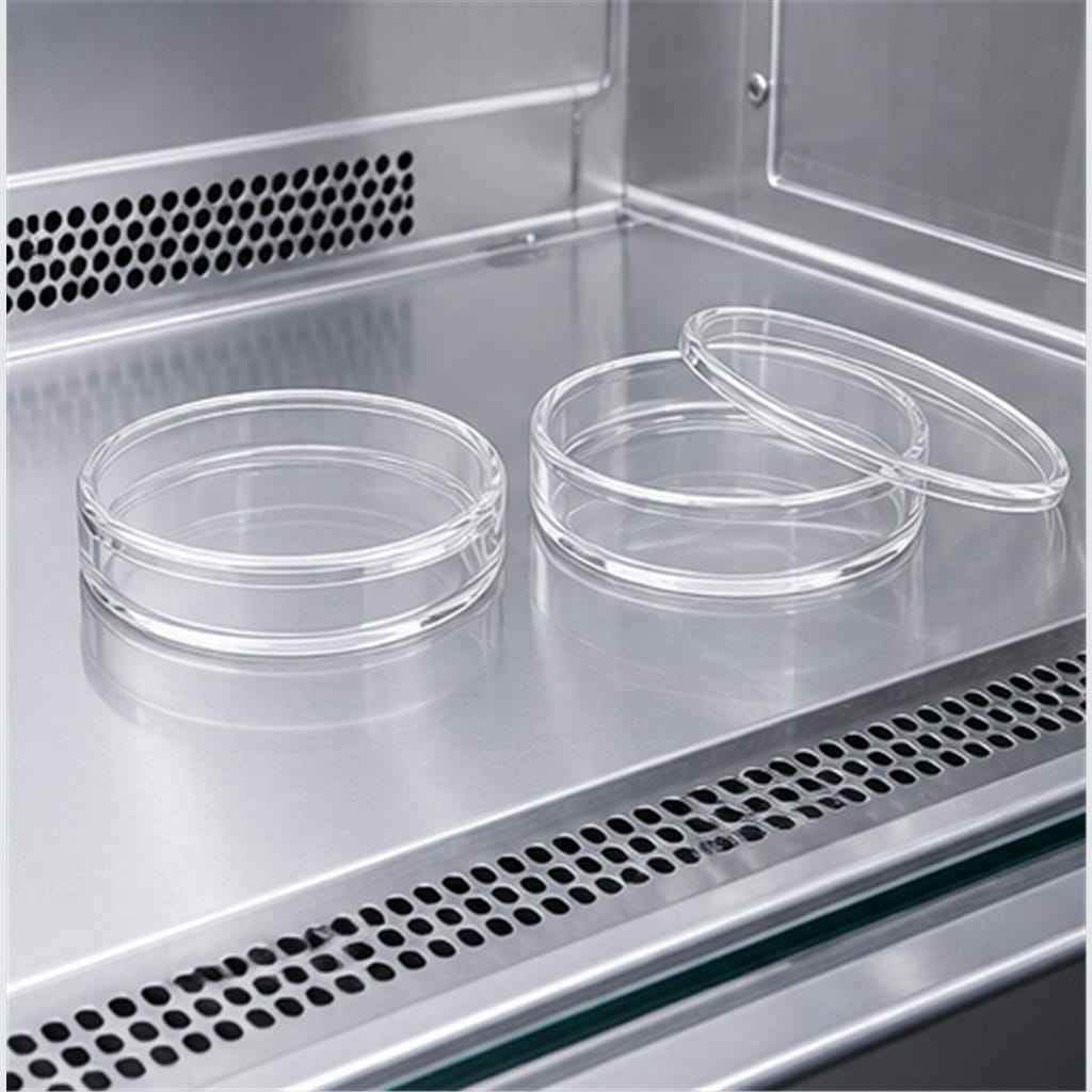 Clear Fused-Quartz Petri Dishes with Lids for High-Temperature Cell Culture and Acid Evaporation