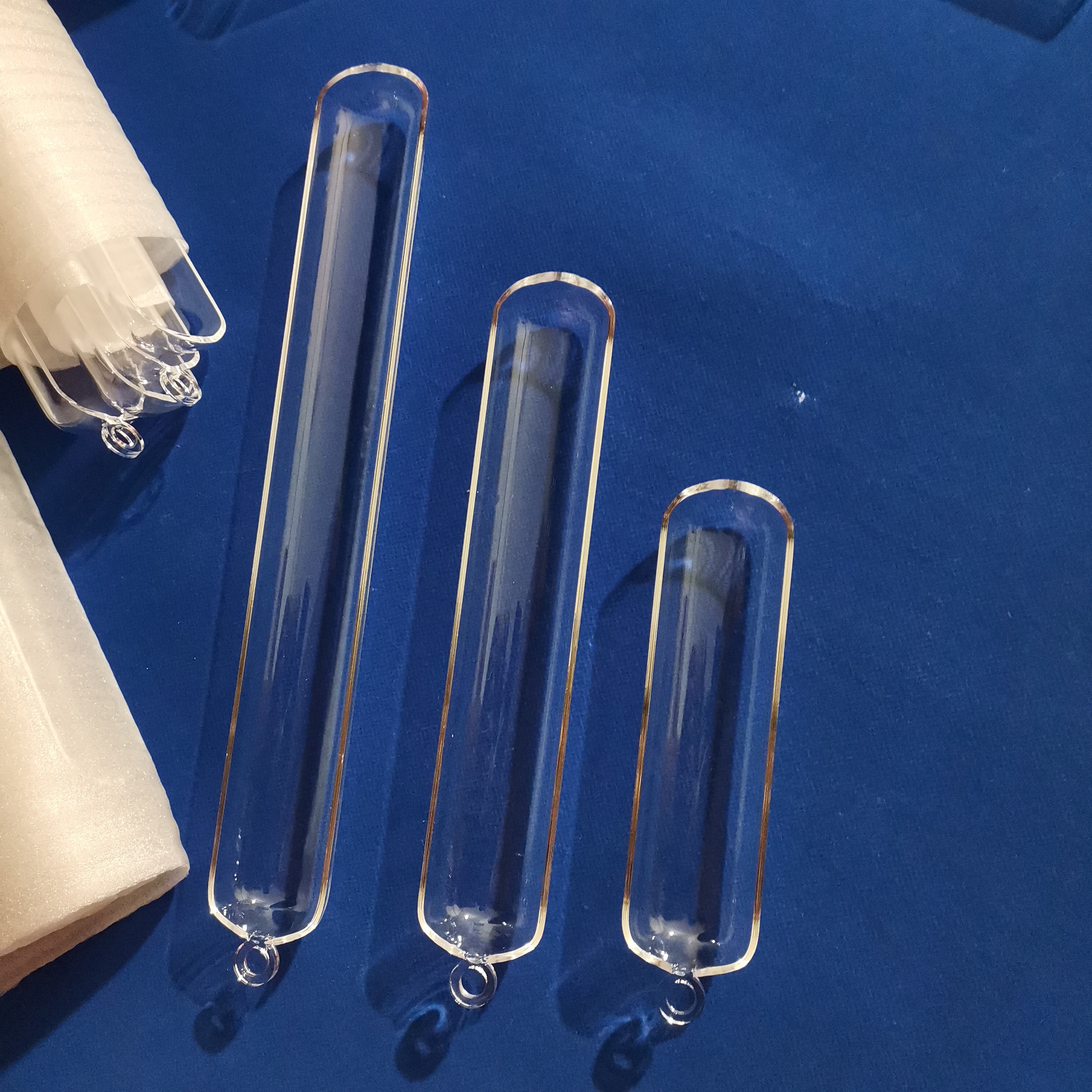High Purity Quartz Glass Boat Transparent Bowl Shape 6-16 Chemical Industry Experimental Equipment