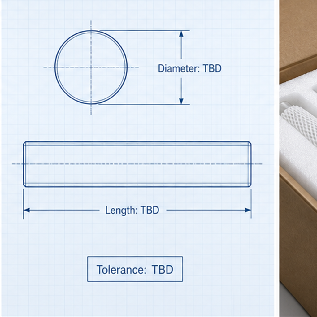 High Purity Solid Optical Clear Fused Quartz Glass Rod for Light Guide Semiconductor