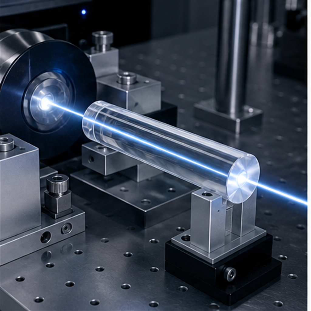 High Purity Solid Optical Clear Fused Quartz Glass Rod for Light Guide Semiconductor