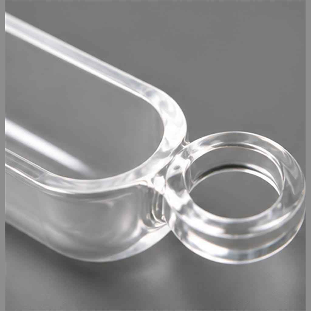 Fused-Quartz Combustion Sample Boats with Integrated Pull-Ring Handles for Laboratory Tube Furnace Heating