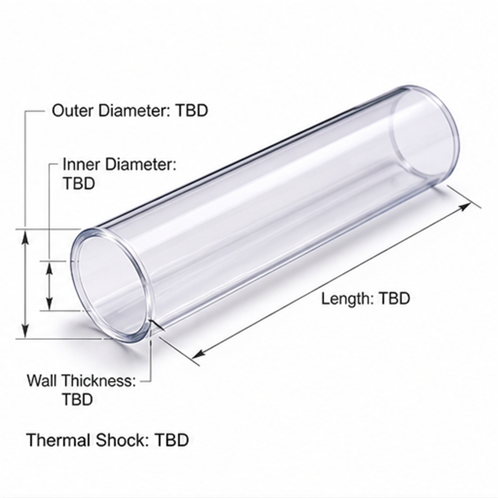 Thermal Shock Resistant Transparent Fused Quartz Furnace Tube for High Temperature Processing