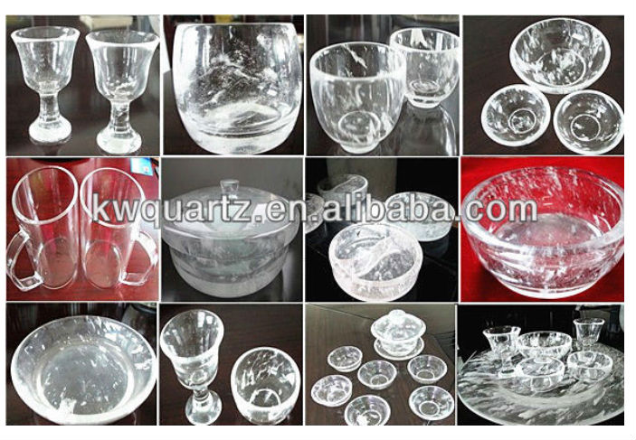 High Temperature Resistant Quartz Glass Circular Silica Custom Size Cutlery Use