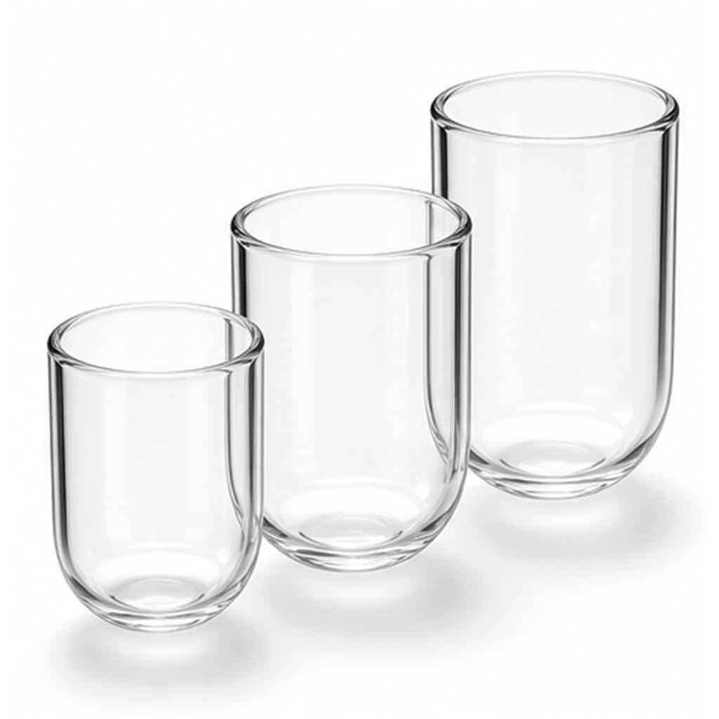 Clear Fused-Quartz Melting Crucibles with Fire-Polished Rims for High-Temperature Laboratory Muffle Furnaces