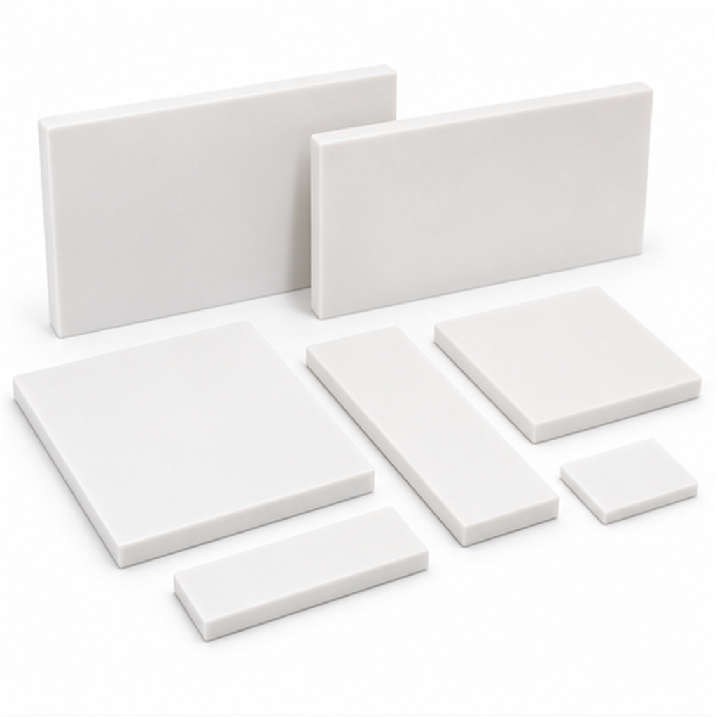 High Purity Opaque Milky White Fused Quartz Rectangular Plate Sheet Slab