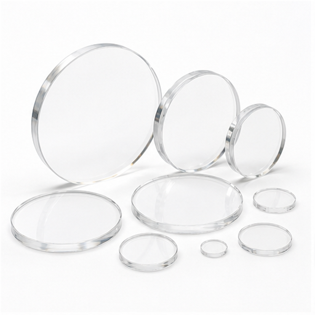 High Purity Optical Clear Fused Quartz Disc Circular Glass Window Substrate