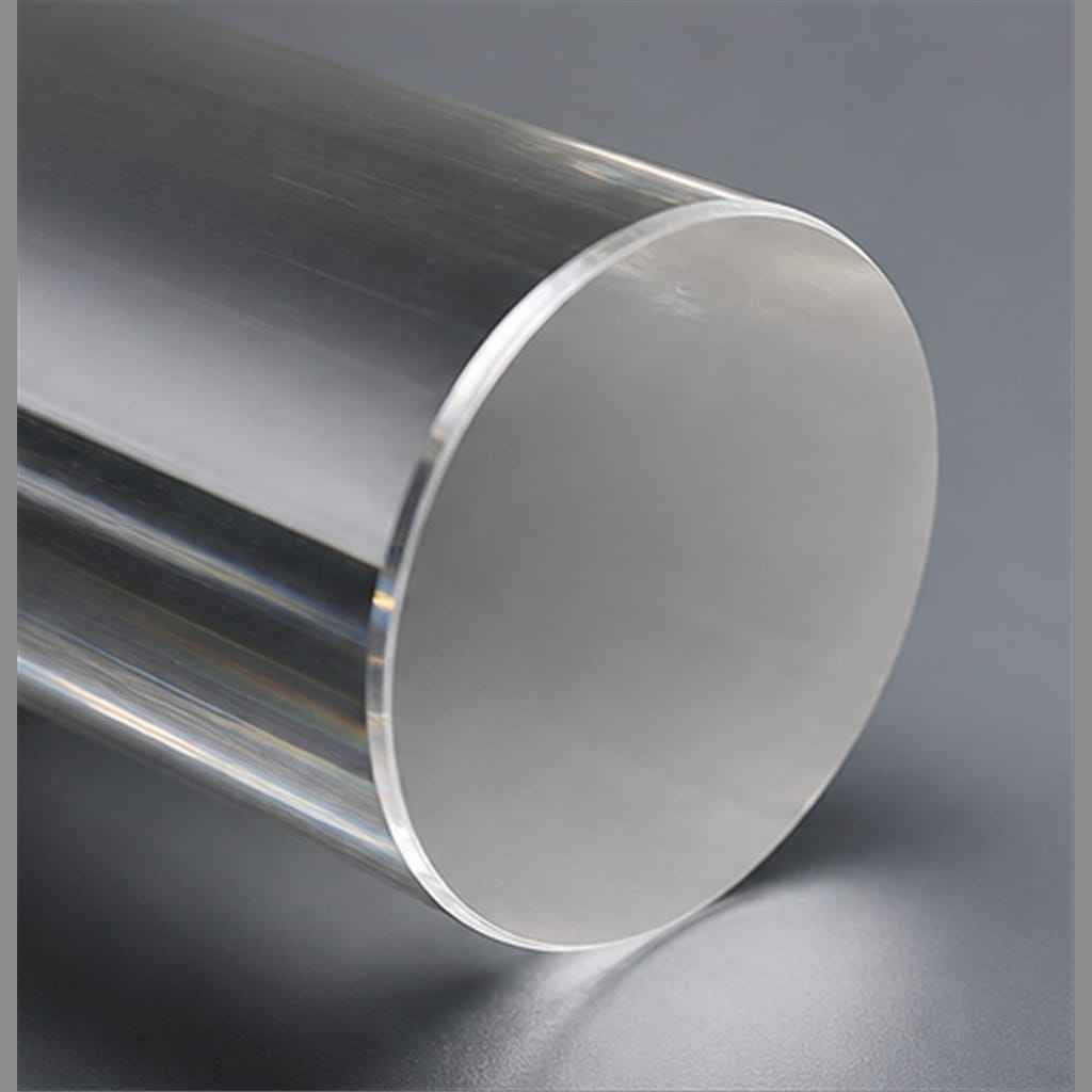 Solid Fused-Quartz Cylindrical Rods with Precision 90-Degree Flat-Cut Ends for Optical Laser Light Guides