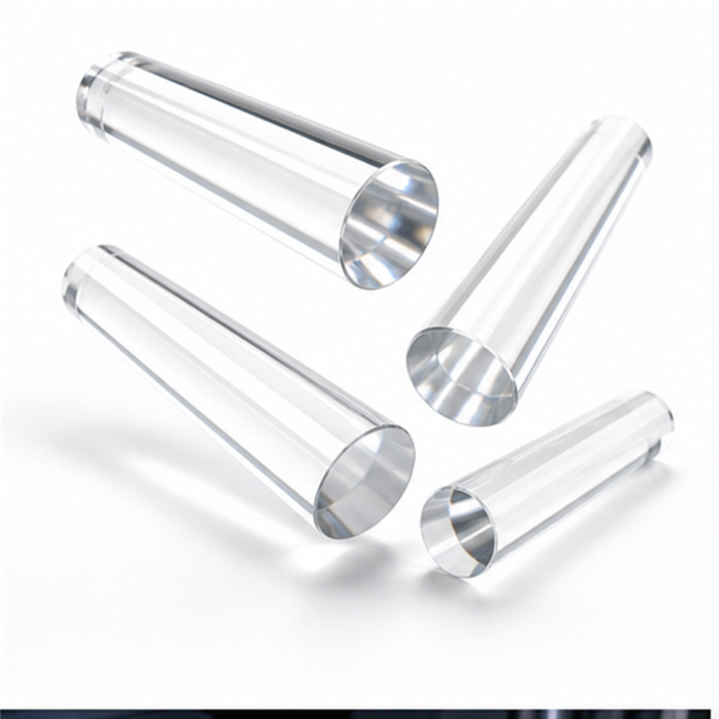 High Purity Solid Optical Clear Fused Quartz Glass Rod