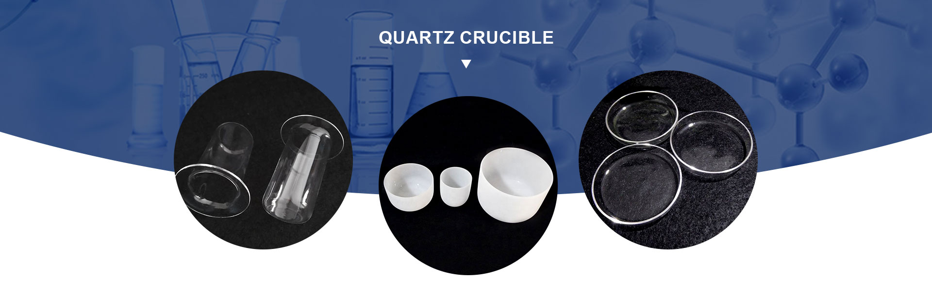 Opaque milky white quartz components