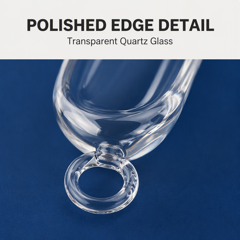 High Purity Quartz Glass Boat Transparent Bowl Shape 6-16 Chemical Industry Experimental Equipment