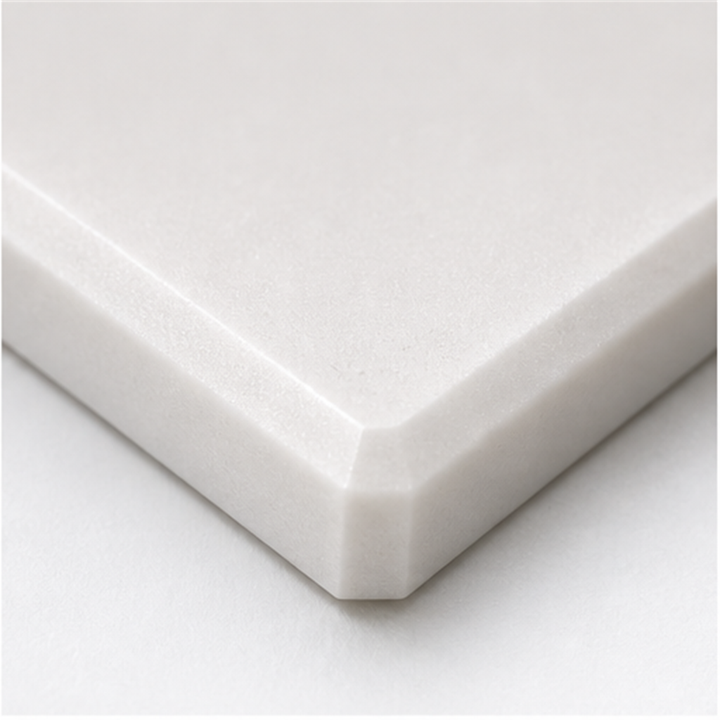 High Purity Opaque Milky White Fused Quartz Rectangular Plate Sheet Slab