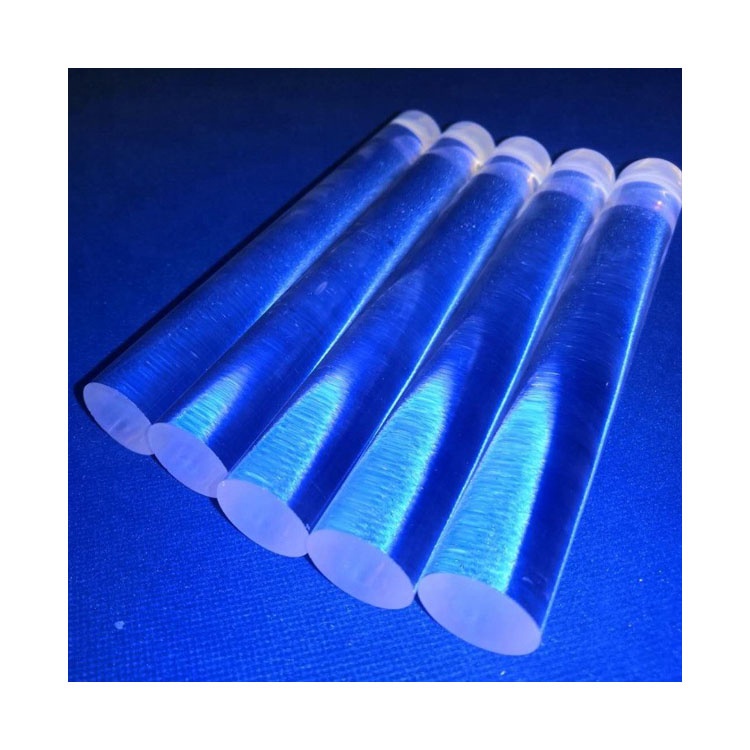 Clear Transparent Quartz Rod 4-42mm Diameter Polished Fused Silica Bar 1100 Degrees Centigrade Decoration Glass