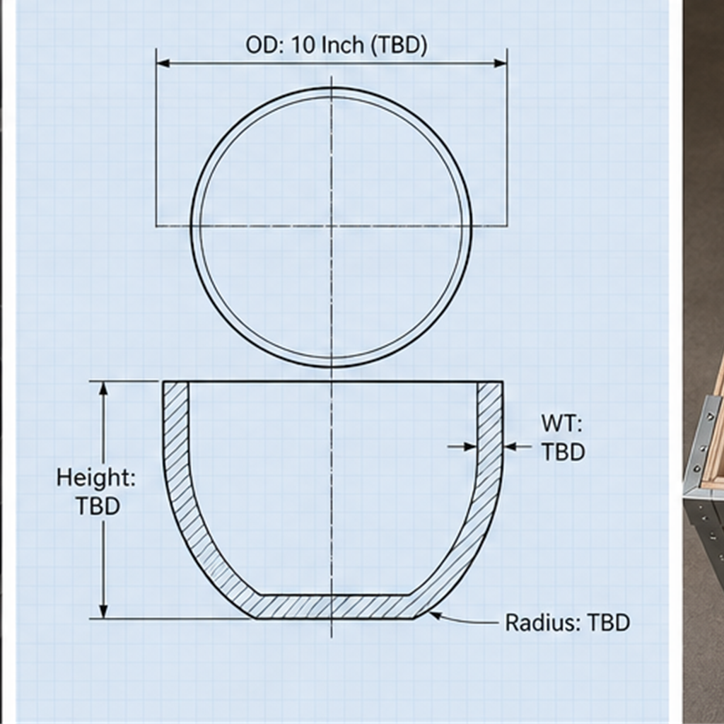 10 Inch High Purity Opaque Milky Fused Quartz Crucible for High Temp Melting Casting