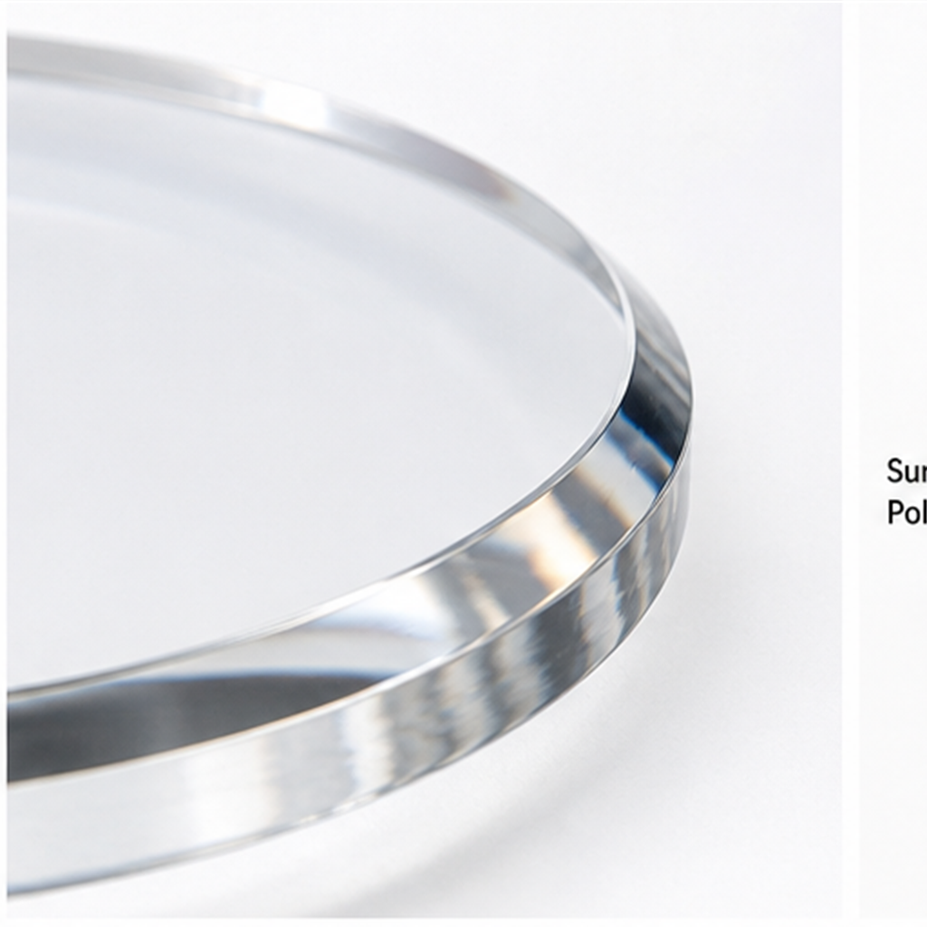 High Purity Optical Clear Fused Quartz Disc Circular Glass Window Substrate