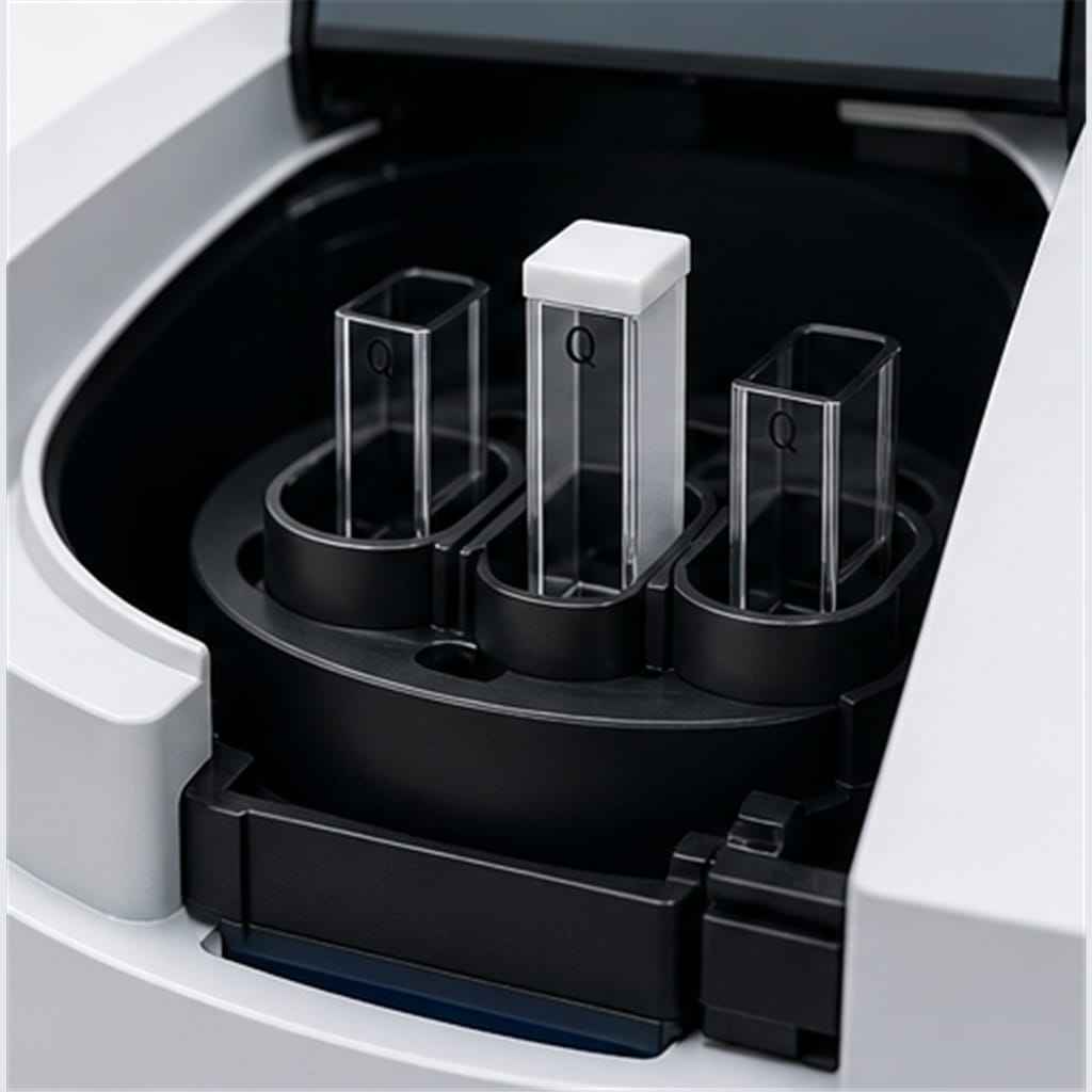 Optical Fused-Quartz Spectrophotometer Cuvettes with PTFE Lids for UV-Vis Precision Absorbance Analysis