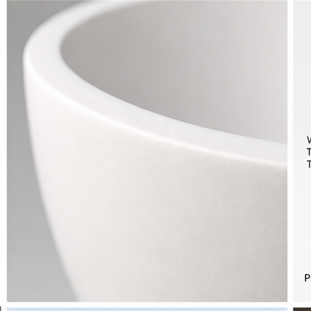 10 Inch High Purity Opaque Milky Fused Quartz Crucible for High Temp Melting Casting